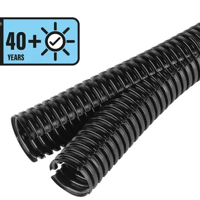 Tubo materia sintetica Duplex PDS 16mm nero 