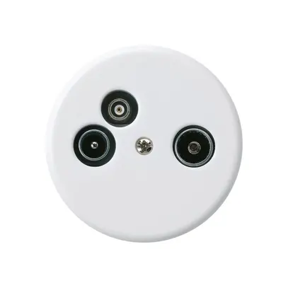 Prise d'antenne TV-R-Données basico A 2GHz 14db blanc 