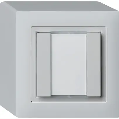 Poussoir universel AP 2×kallysto sans LED gris clair 