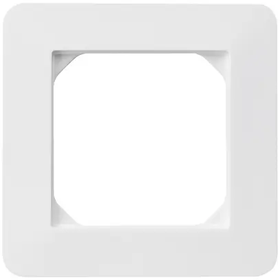 Cadre de recouvrement ENC kallysto.trend 1×1 blanc 94×94mm 