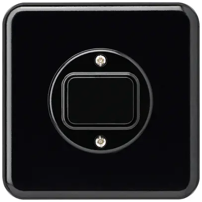 Kit frontale INC basico 86×86 nero per interr. pulsante 