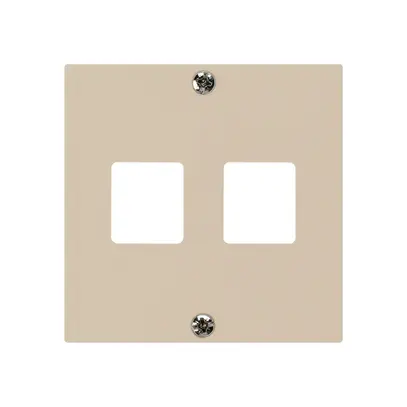 Plaque frontale HMS kallysto pour 2 modules beige 