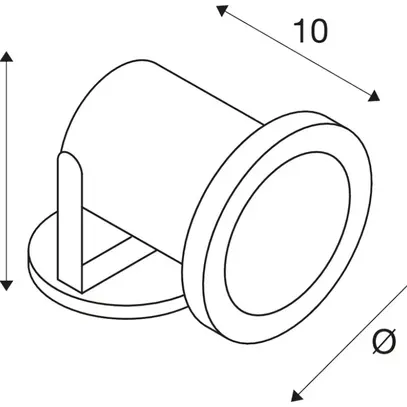 Projecteur SLV NAUTILUS, GU5,3 35W IP67 acier fin 
