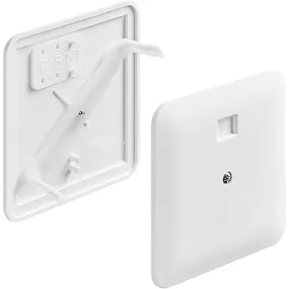 Couvercle à broches HSB 115×115mm grandeur 1 blanc sans halogène 