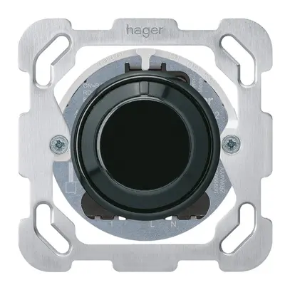 Variateur rotatif universel ENC Hager basico BM 20…400W/VA noir 