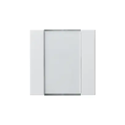Kit frontal Hager kallysto 2× KNX blanc 