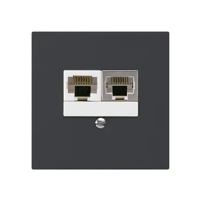 Scatola INC kallysto 2×RJ45s+u separato nero 