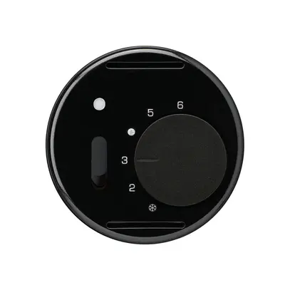 Einsatz zu UP-Raumthermostat basico schwarz mit Schalter 