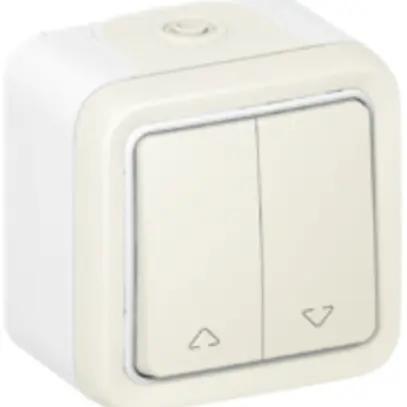 Contact pour stores AP PLEXO blanc 2×A/1L 