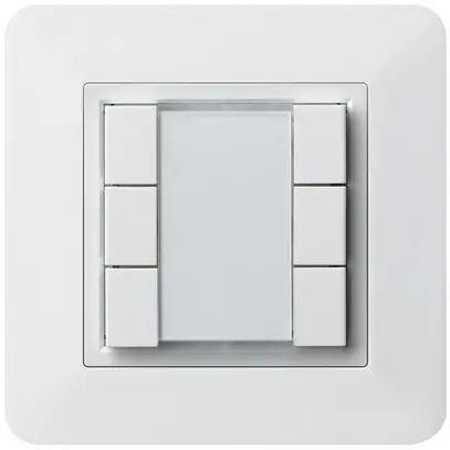 Poussoir multifonction ENC kallysto.trend KNX RF 6× blanc 