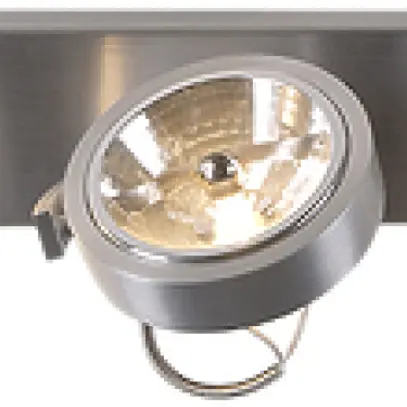 Plafoniera/lpda a muro SLV KALU, 3×G53 50W IP20 alu spazzolato 