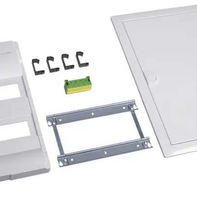 Kit di montaggio Hager volta con cornice/porta 2-file 