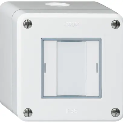 Poussoir AP robusto Q KNX 2× LED RGB s/e-link blanc 