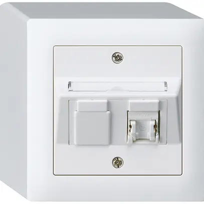 Prise AP kallysto cat.5e 1RJ45/u blanc 