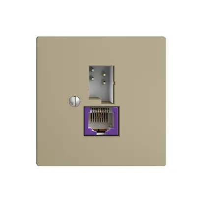 Presa T+T 6P/1×RJ45 DSL-a banda larga EDIZIOdue sand 