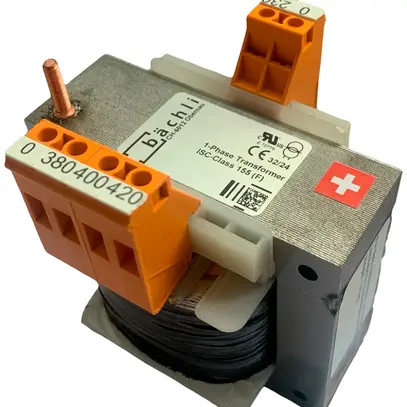 REG-Steuertransformator Bächli BE 50, 50VA Pri:230VAC Sec:24VAC 