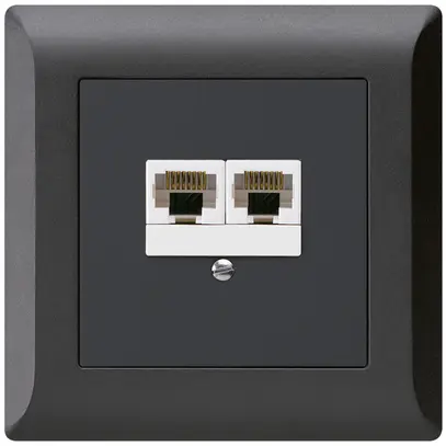 Scatola INC kallysto.line 2×RJ45u separato nero 