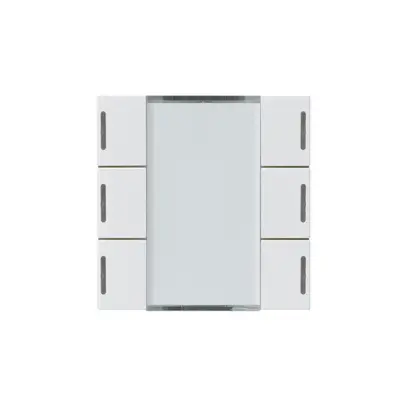 Kit frontale Hager kallysto 6×KNX LED systemlink/easylink bianco 