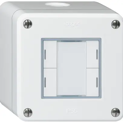 Tasto AP robusto Q KNX 4× bianco LED RGB s/e-link 