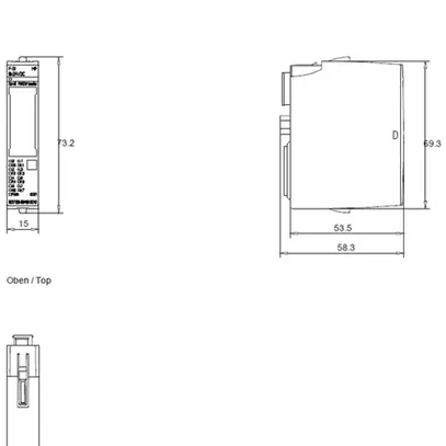 SPS-Elektronikmodul Siemens SIMATIC ET200SP F-DI 8×24VDC HF A0 