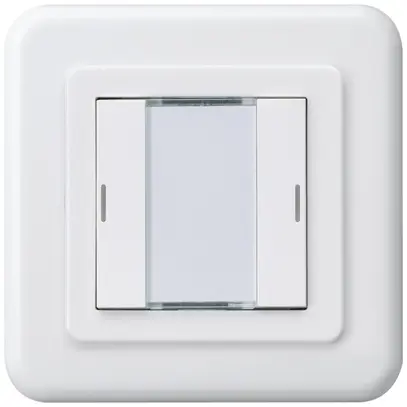 Pulsante INC Hager basico C KNX doppio LED bianco 