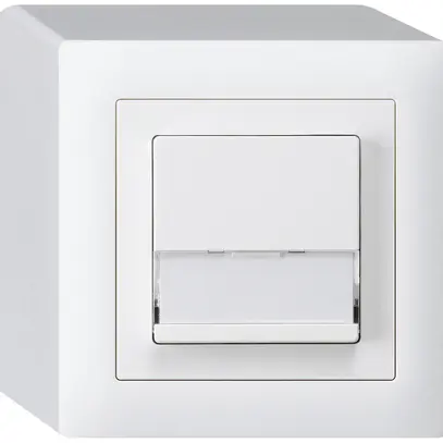 Tasto di suoneria AP A/1L kallysto bianco con porta-etichetta 37×15mm 