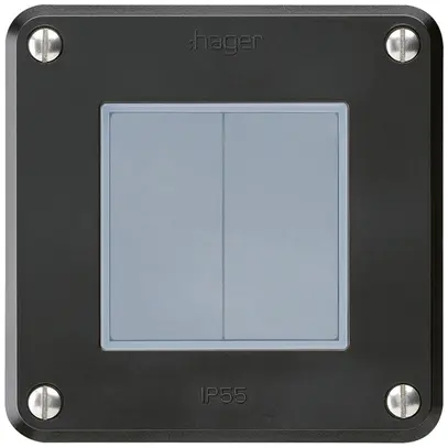Interruttore INC robusto IP55 schema 3+3 nero 