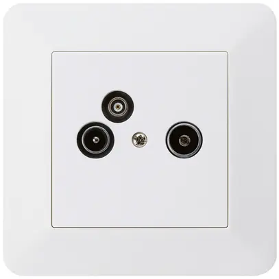 Presa antenna INC R/TV/dati kallysto.trend 19dB bianco 