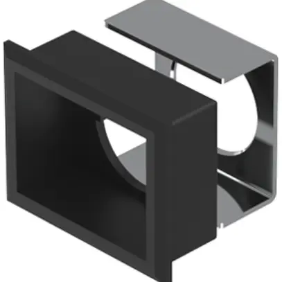 Set di cornice frontale EAO61 24×30mm, nero 