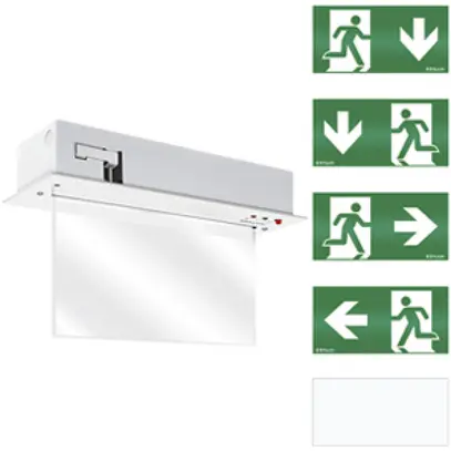 Lampada di emergenza ESYLUX SLD EL LED IR 230V 3W IP40 3h bi nel soffitto 