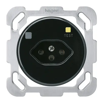 Presa INC basico B T13 FI 30mA nero 