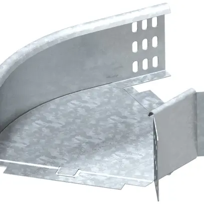 Coude MKS 45° 85×200mm zingué à chaud par immersion 