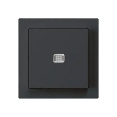 Interruttore pulsante luminoso INC kallysto 3/1P nero 
