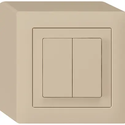 Interrupteur AP kallysto 1/3+3/1L beige 