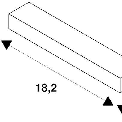 Raccordo/clip di fissaggio SLV per binario conduttore sospeso S-TRACK 3f, bianco 