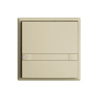 Poussoir ENC KNX 1× EDIZIOdue colore vanille RGB avec LED avec insert papier 
