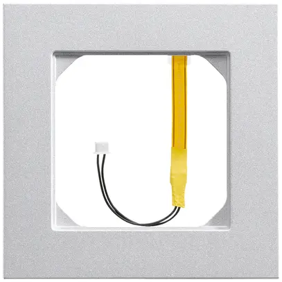 Telaio di copertura kallysto.pro 1×1 arktis per illuminazione angolo bianco 