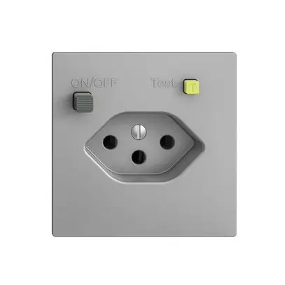 Prise ENC EDIZIOdue T13 FI 30mA F, silver 