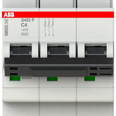 Disgiuntore SMISSLINE TP, 3L, C, 4A, 40kA 