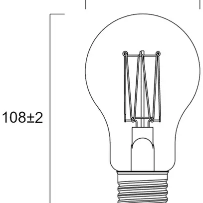 Lampada LED Sylvania ToLEDo Vintage E27 7.5W 550lm 2000K tipo A oro 