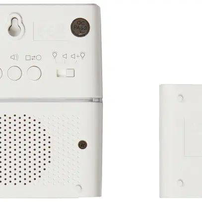Carillon sans fils Legrand Premium MP3 200m, 3V, avec bouton poussoir, blanc 