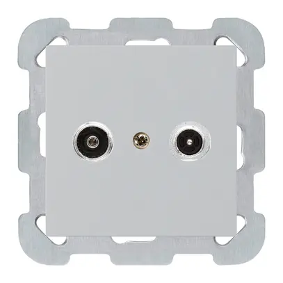 Prise antenne ENC kallysto R/TV montage B 14dB 2GHz gris clair 