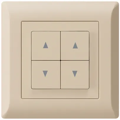 Pulsante per tapparelle INC kallysto.line beige con 4 tasti 