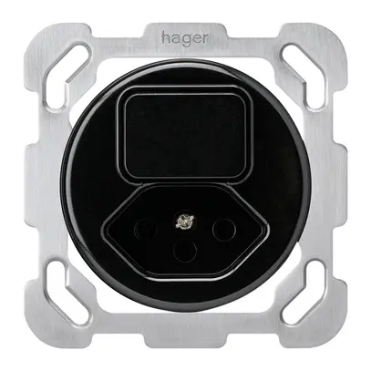 Insert pour combinaison ENC I basico 6+type 13 noir avec plaque de fixation 