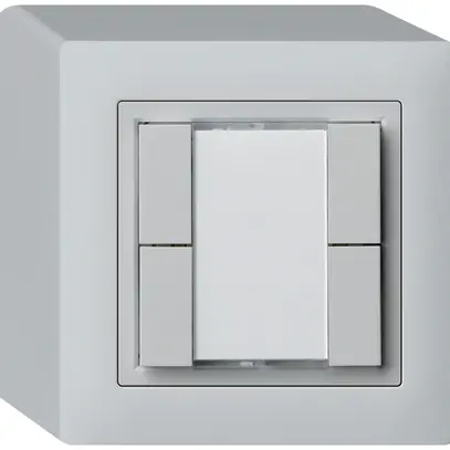 Poussoir universel AP 4×kallysto sans LED gris clair 