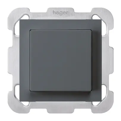 Interrupteur ENC kallysto 6/1L anthracite avec plaque de fixation 