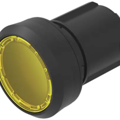 Allogiamento p.pulsante luminoso EAO45 alto giallo Ø22.3mm IP67/IP69K anello ne 