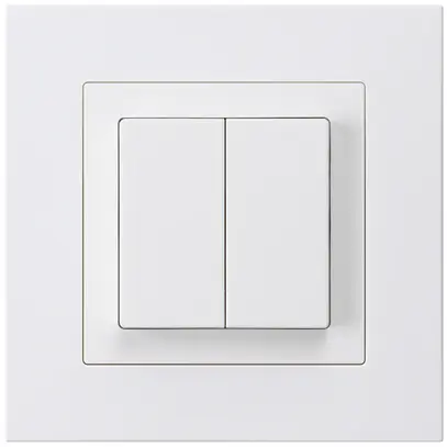 Poussoir ENC kallysto.pro 2×A-R/1P blanc 