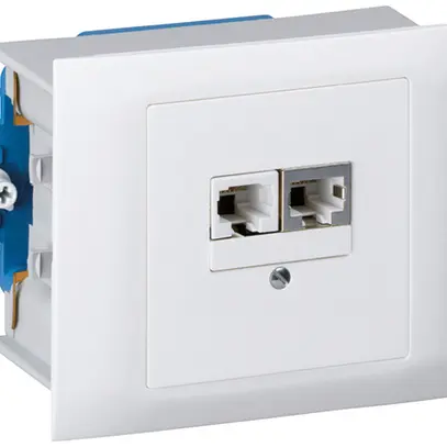 Scatola INS kallysto 2×RJ45s+u separato bianco 