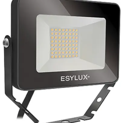 Proiettore LED ESYLUX OFL BASIC, 10W 3000K 1000lm 148×28×100mm IP65, nero 